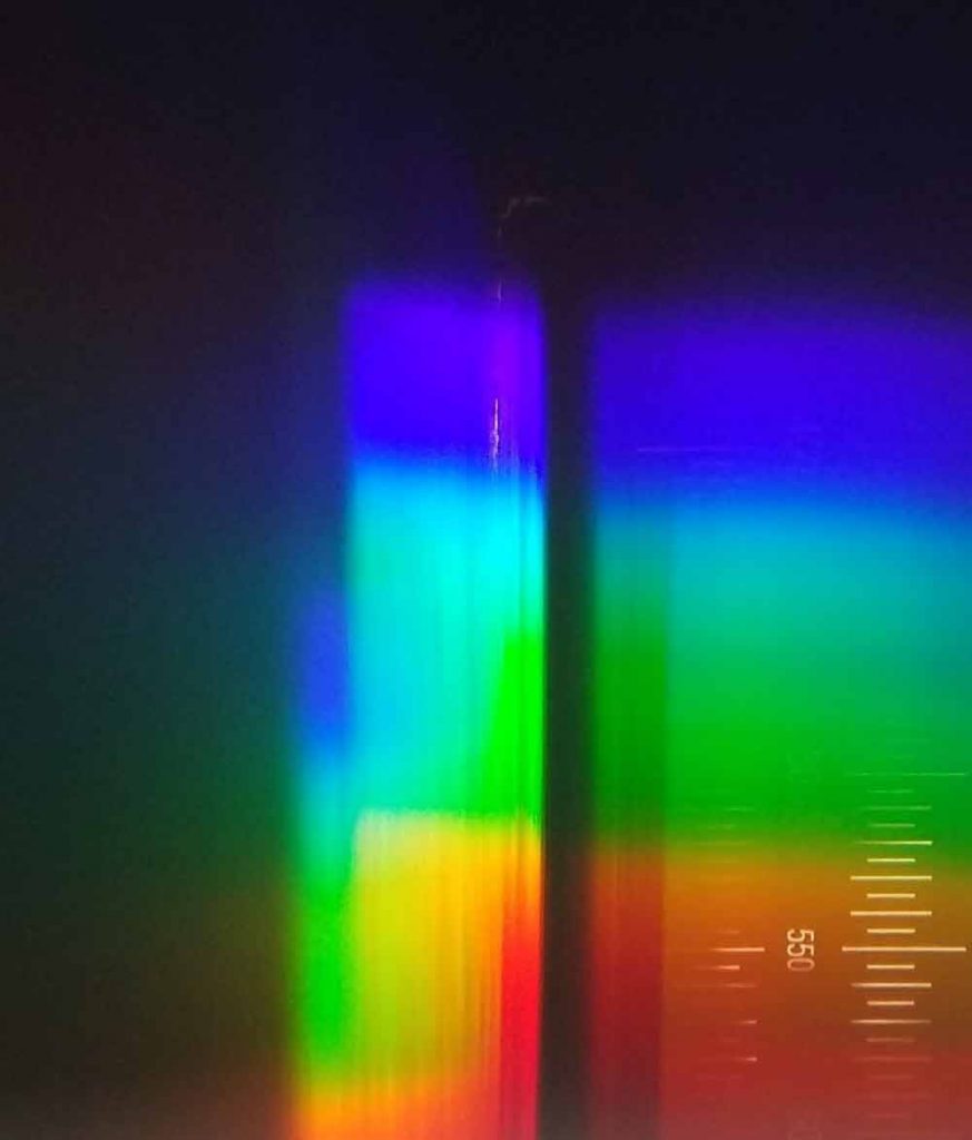 abstract light on glass